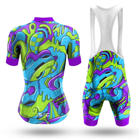 Ensemble de cyclisme à manches courtes pour femme Brooms