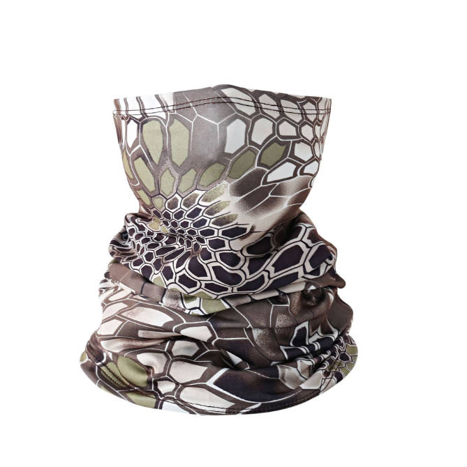 Coffee python Faceguard Anti Pollution Scarf Face Cover