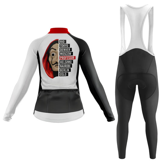 Casa De Papel Women's Long Sleeve Cycling Kit