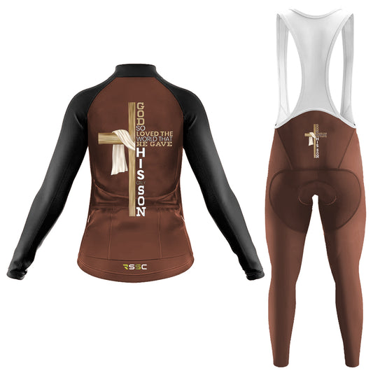 And She Lived Happily Langarm-Radsport-Set für Damen