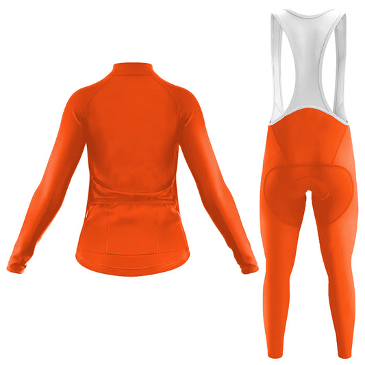 Balenci-YA-GO! Orange Women's Long Sleeve Cycling Kit | Rsscsports