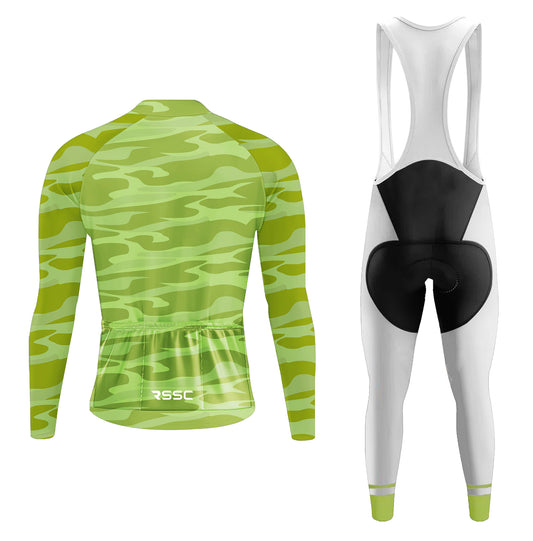 Camo Geometry Men's Long Sleeve Cycling Kit