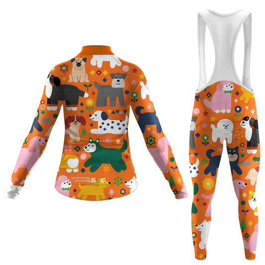 Puppy Women's Long Sleeve Cycling Kit