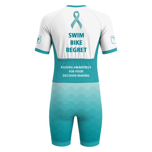 Swim-Bike-Regret Men's Short Sleeve Triathlon Suit