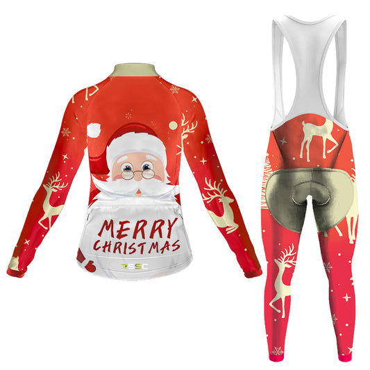 Merry Christmas Women's Long Sleeve Cycling Kit