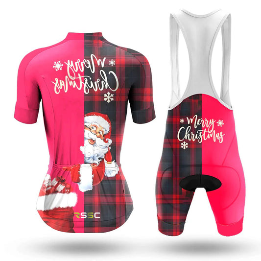 Santa Claus Women's Short Sleeve Cycling Kit