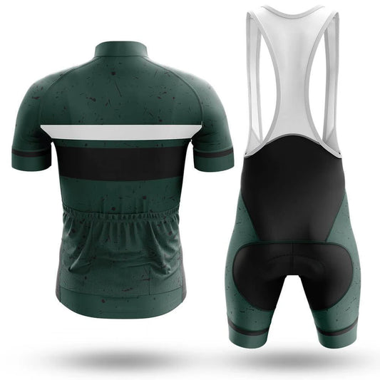 Men's Short Sleeve Cycling Jersey Deep Green | RSSC Premium Cycling Kit Back View