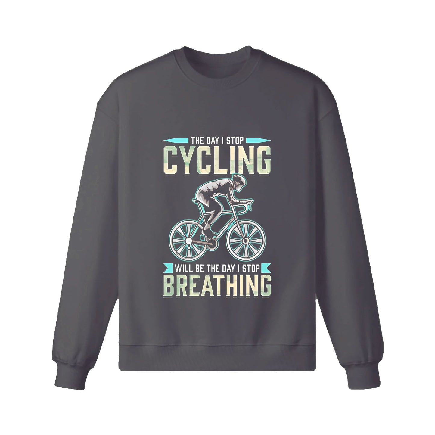Sweat-shirt cycliste buveur de café