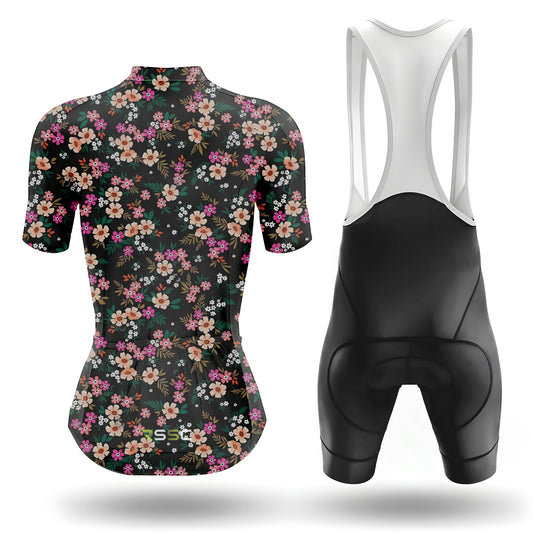 Small Colorful Flowers Women's Short Sleeve Cycling Kit