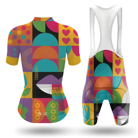 Ensemble de cyclisme à manches courtes pour femme Brooms