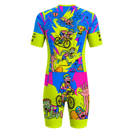 Mono de triatlón de manga corta para hombre Tri-ing My Best