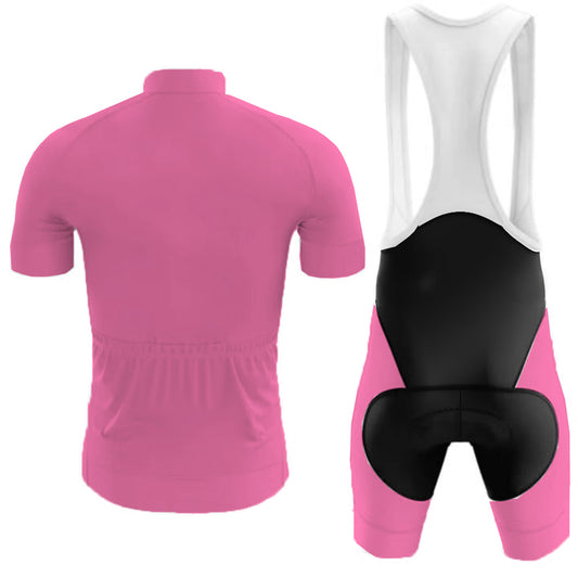 Don't Think, Just Ride Men's Pink Cycling Kit