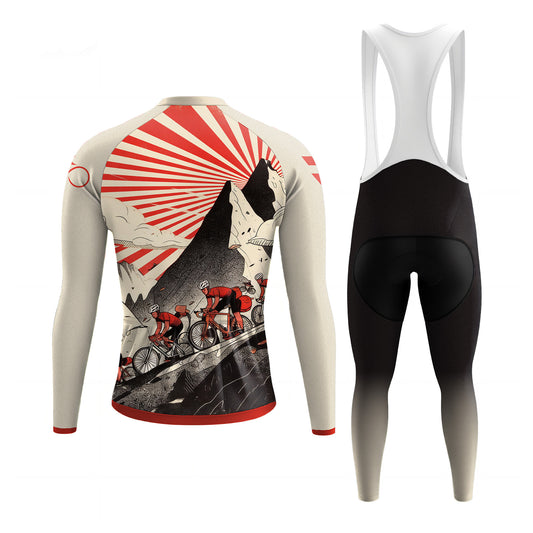 Crimson Ascent Pro Men's Long Sleeve Cycling Kit