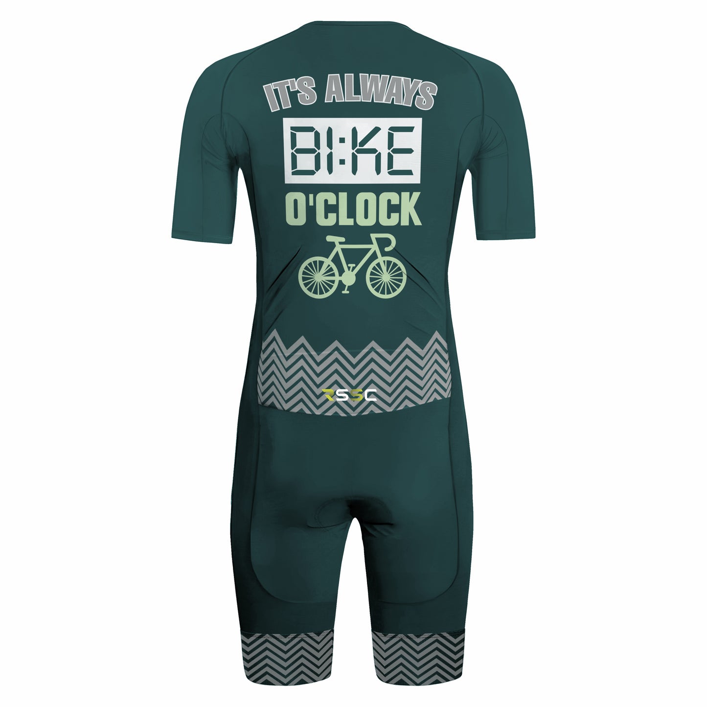 It's Always Bike O'clock Men's Triathlon Suit