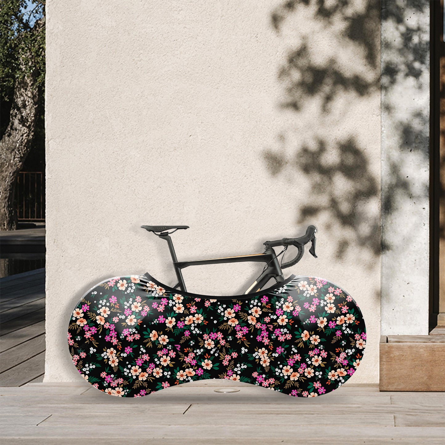 Small Colorful Flowers Bicycle Wheels Cover