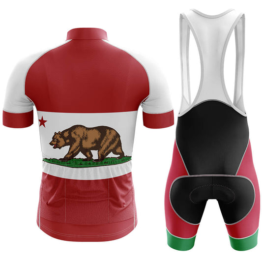 Men's Short Sleeve Cycling Jersey California | RSSC Premium Cycling Kit Back View
