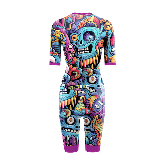 Alien Creatures Multicolor Women's Triathlon Suit