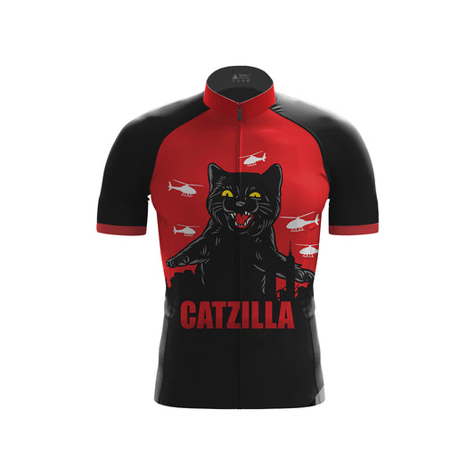 cat gatzilla Men's Short Sleeve Cycling Kit