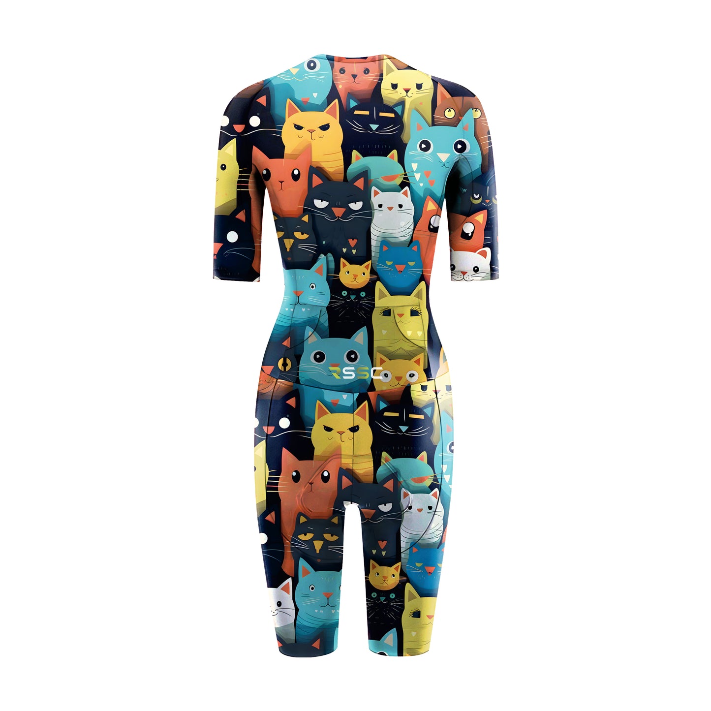 Cartoon Cat Women's Triathlon Suit