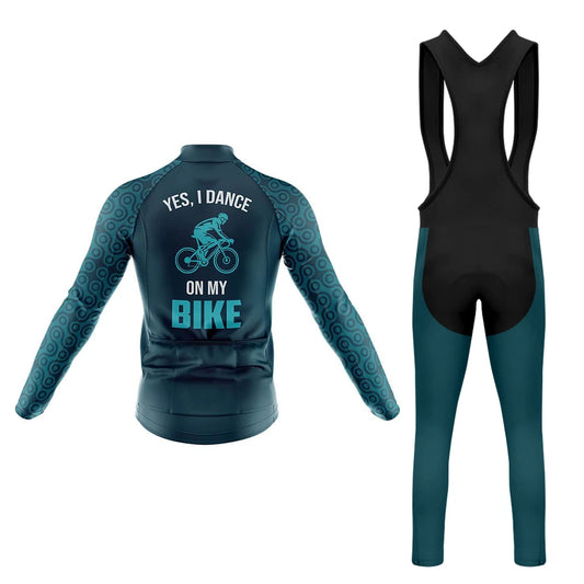 Men's Long Sleeve Cycling Jersey Dance on My Bike | RSSC Premium Cycling Kit Back View