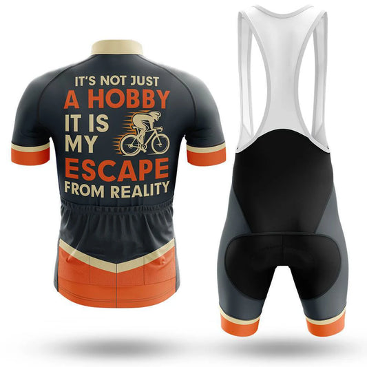 Men's Short Sleeve Cycling Jersey Escape From Reality | RSSC Premium Cycling Kit Back View