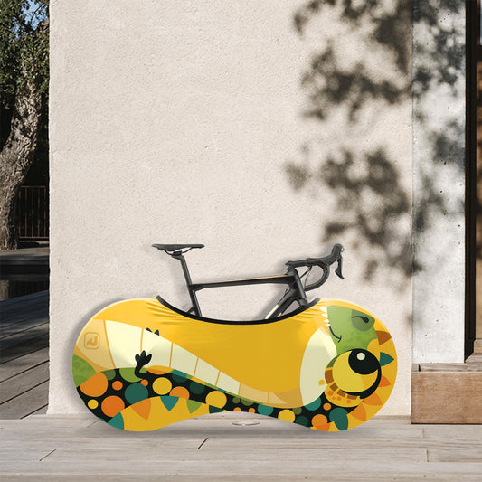 Whimsical Dinosaur Bicycle Wheels Cover