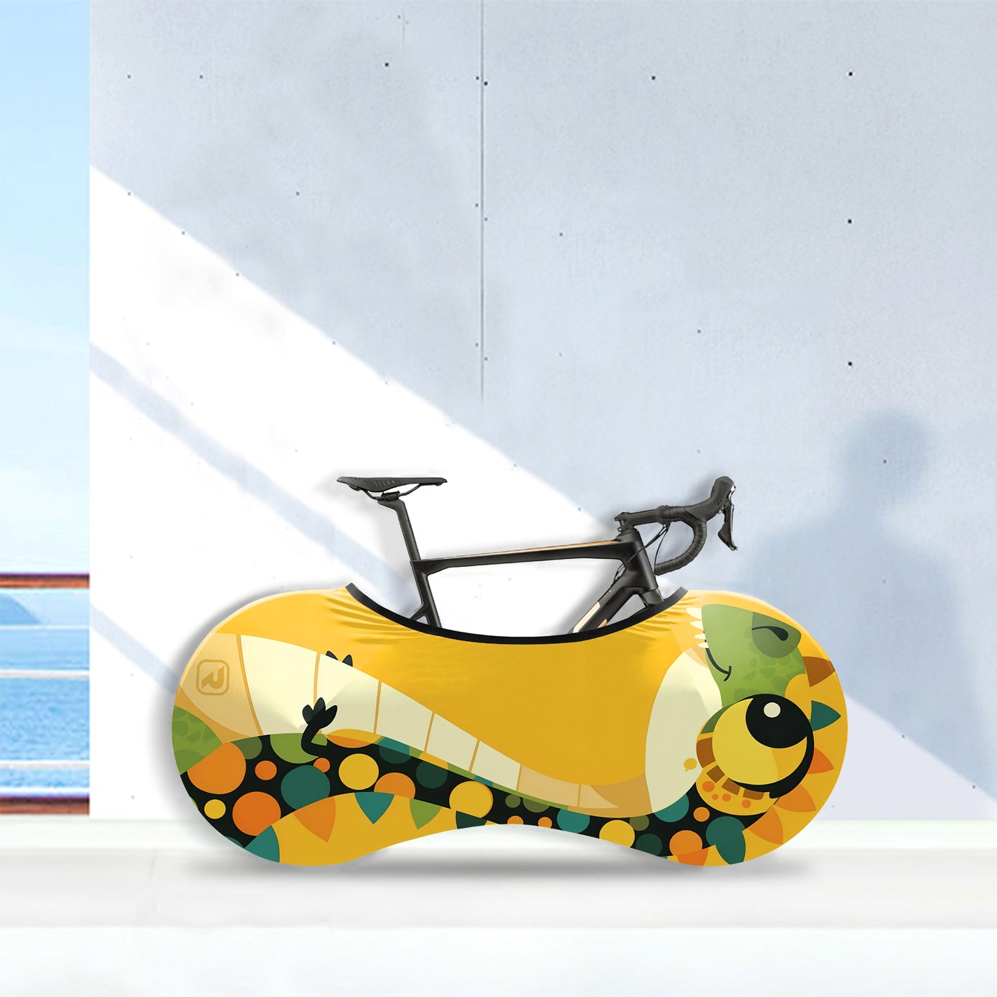 Whimsical Dinosaur Bicycle Wheels Cover