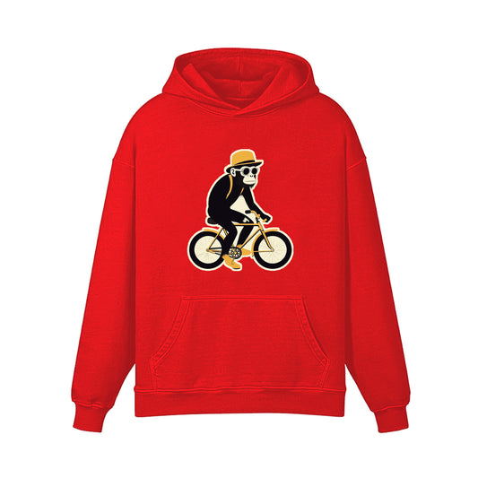 Monkey Illustration On Ride Hoodie