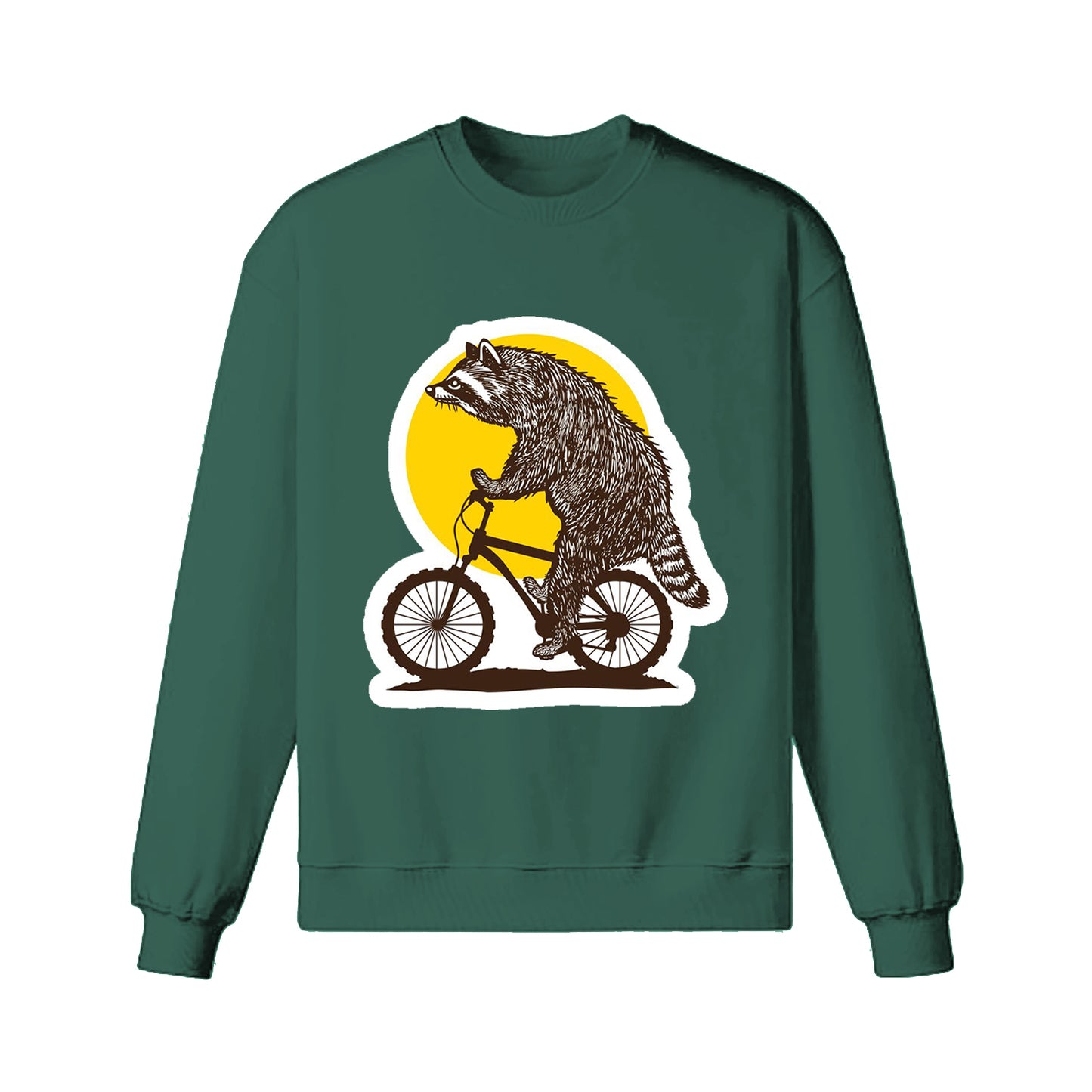 Funny Cycling Racoon Sweatshirt