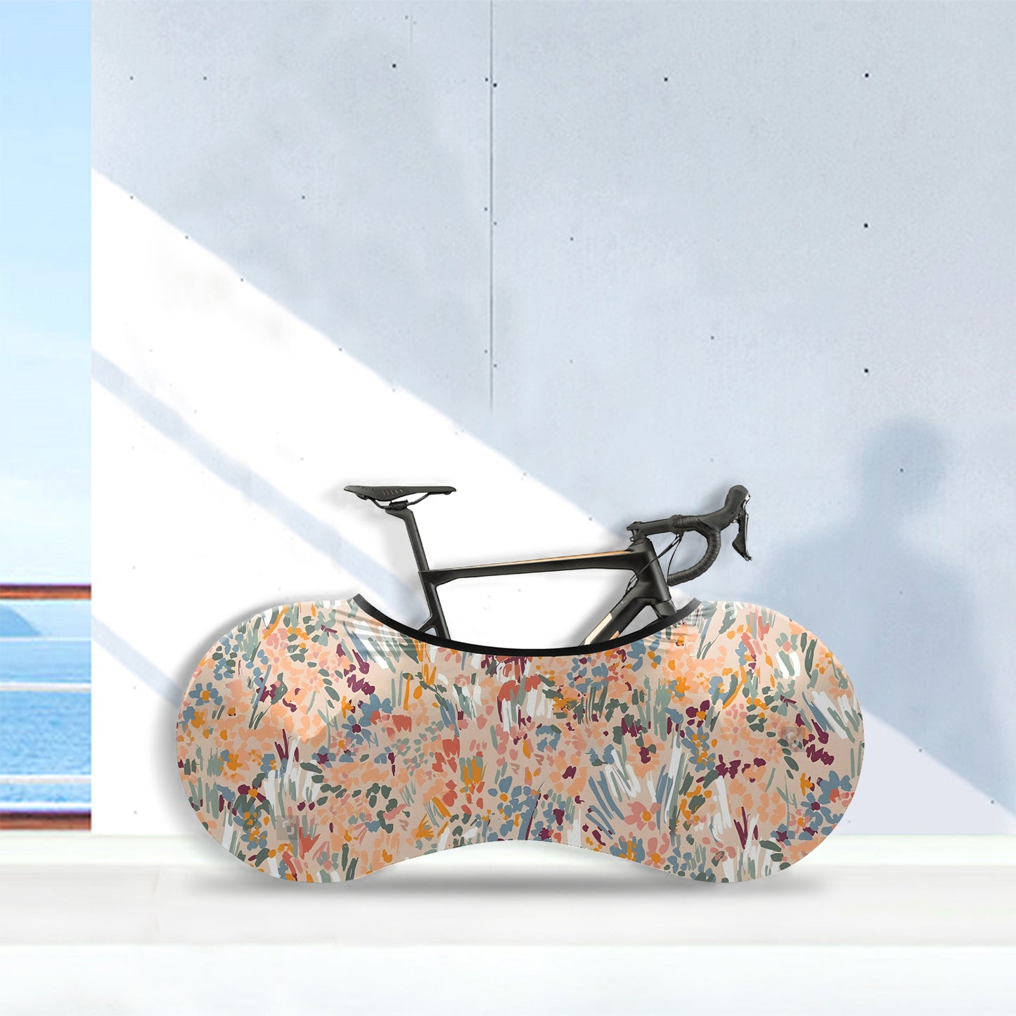Blooming Flowers Bicycle Wheels Cover