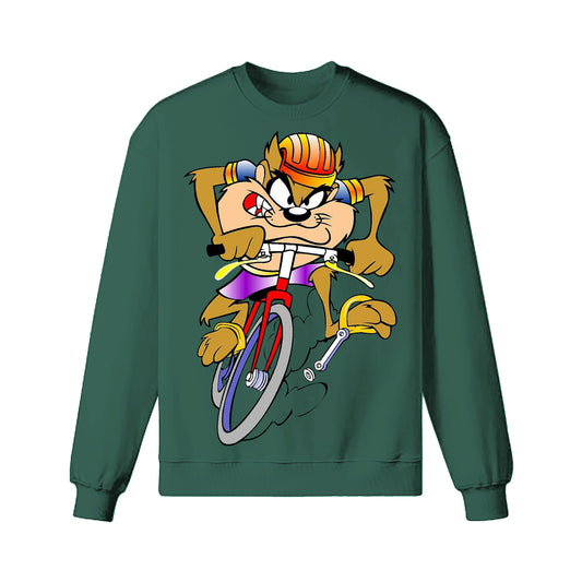Cycling Cartoon Sweatshirt