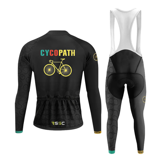 Men's Long Sleeve Cycling Jersey Cycopath | RSSC Premium Cycling Kit Back View
