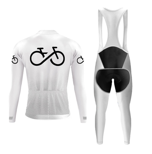 Men's Long Sleeve Cycling Jersey Bike Forever | RSSC Premium Cycling Kit Back View