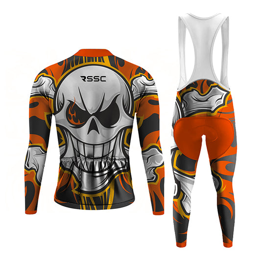 Skull Bone Men's Long Sleeve Cycling Kit