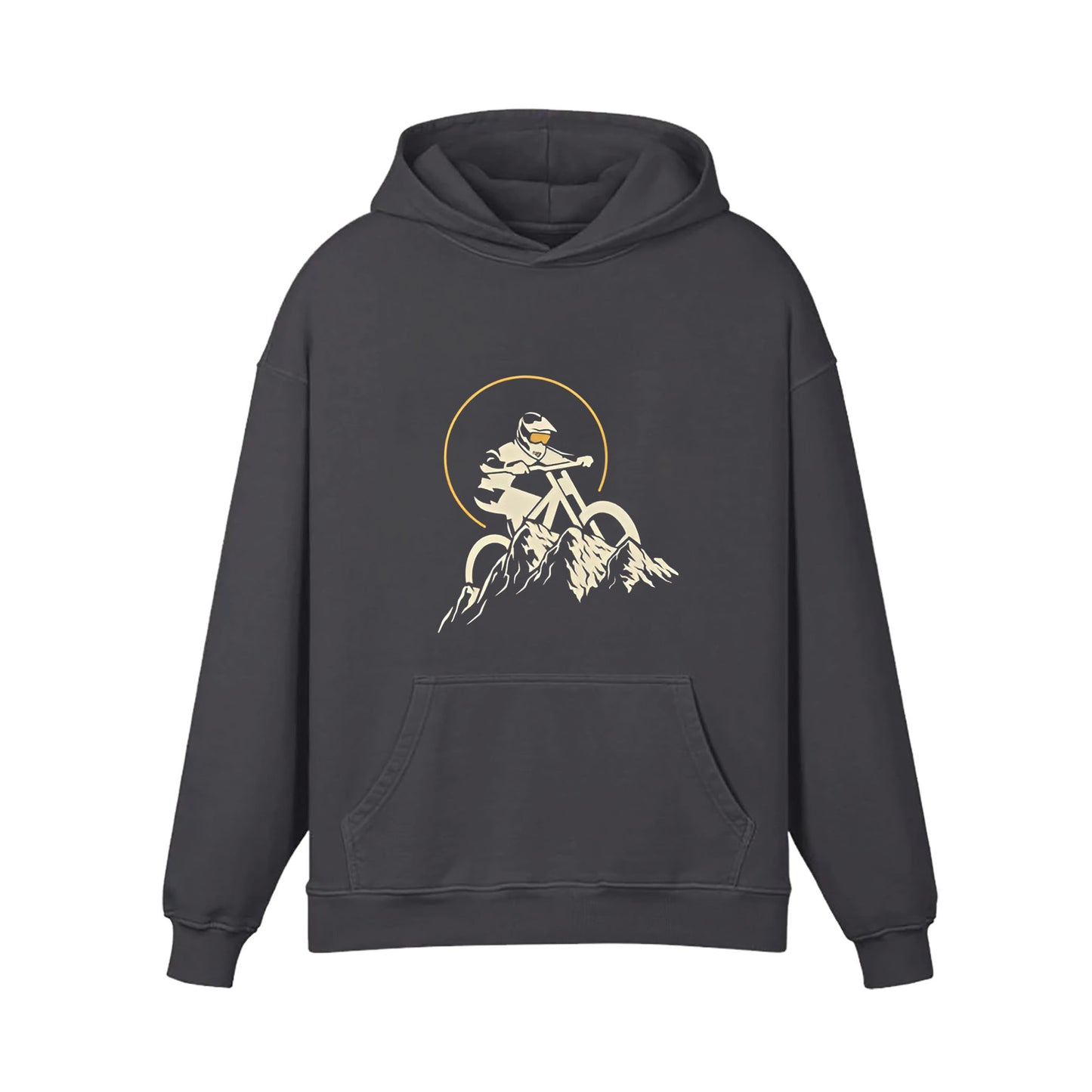 Cycling In The Snowy Mountains Hoodie