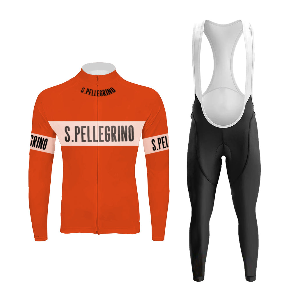 San Pellegrino Retro Men's Long Sleeve Cycling Kit – Rssc Sports
