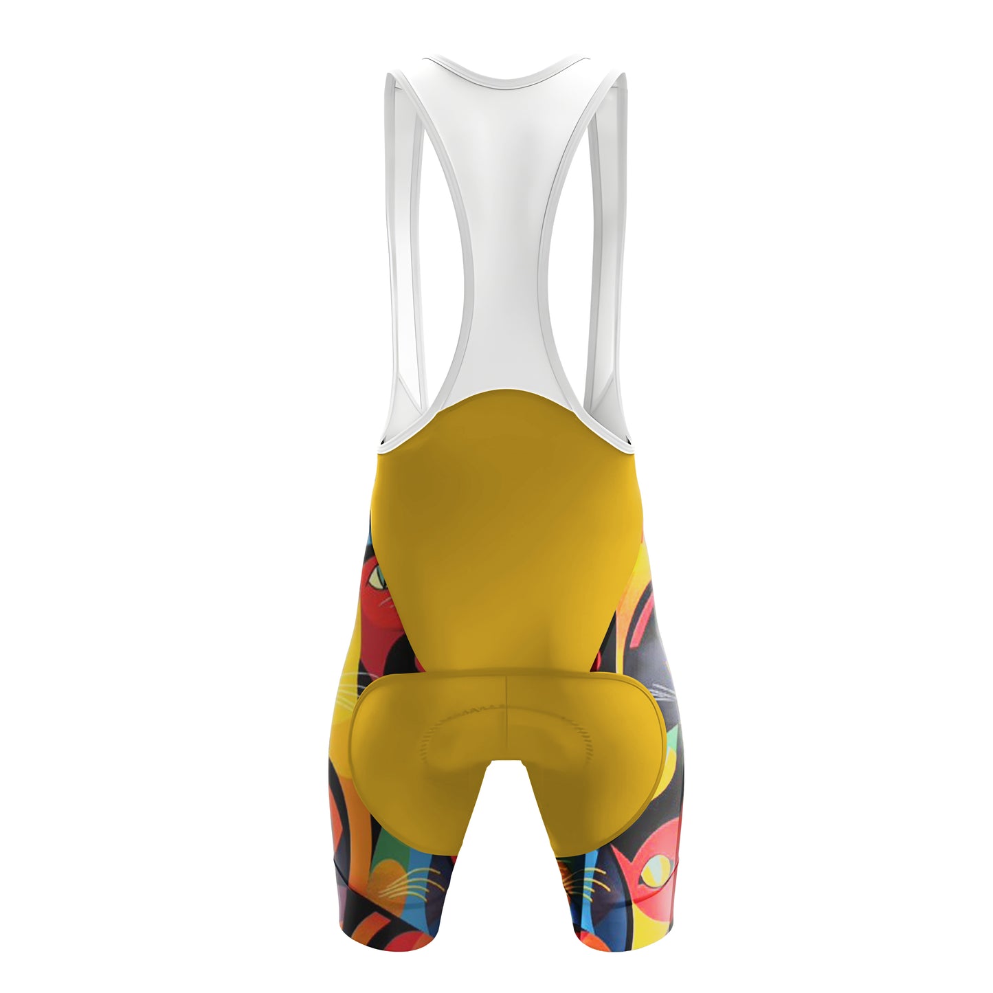 Colorful Geometric Cat Men's Cycling Kit