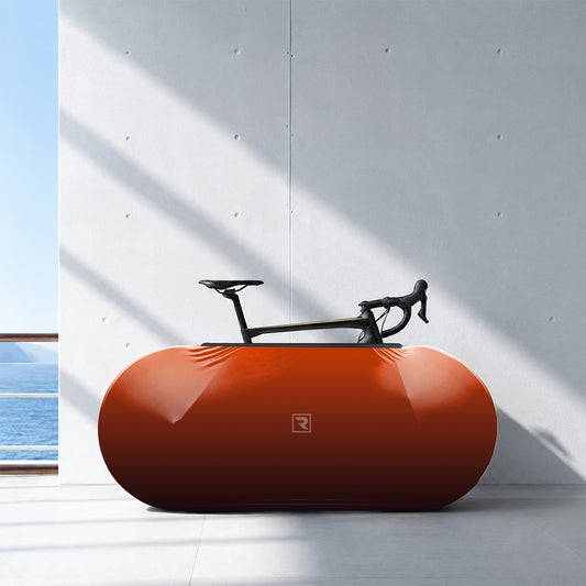 Orange Gradient Bicycle Wheels Cover