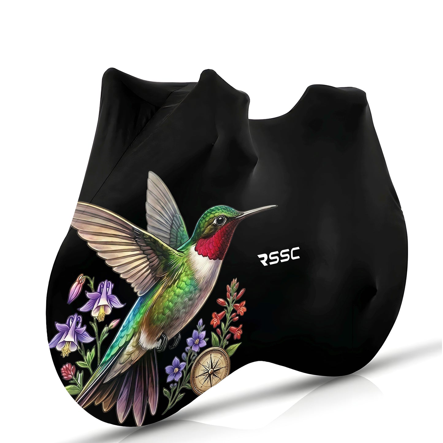 Hummingbird Among Flowers Bicycle Full Cover
