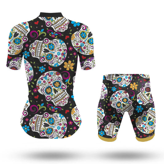 Sugar Skull Women's Short Sleeve Cycling Kit