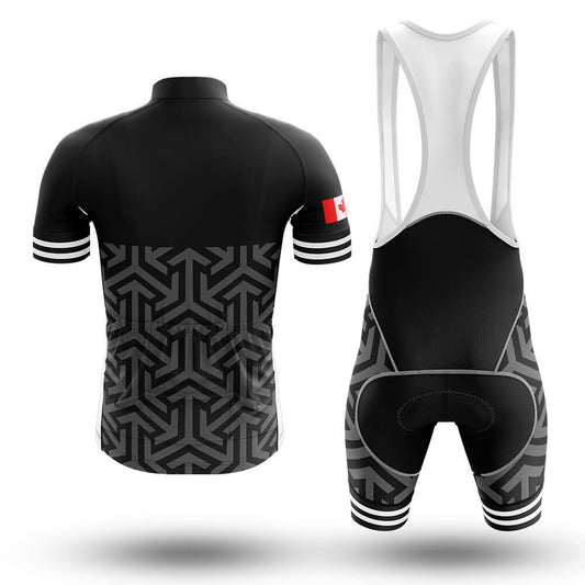 Men's Short Sleeve Cycling Jersey Canadian Team Racing | RSSC Premium Cycling Kit Back View