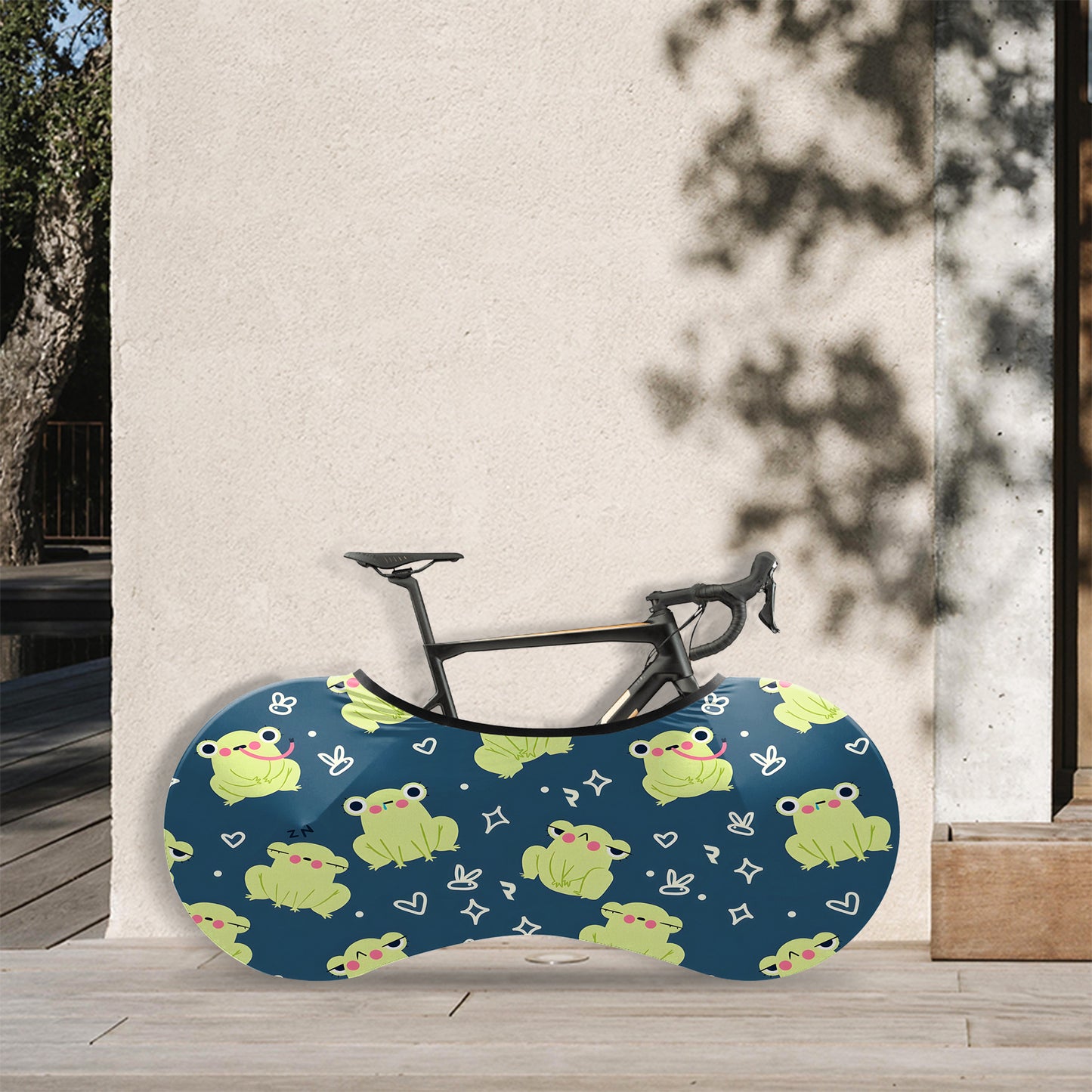 Cute Frog Pet Bicycle Wheels Cover