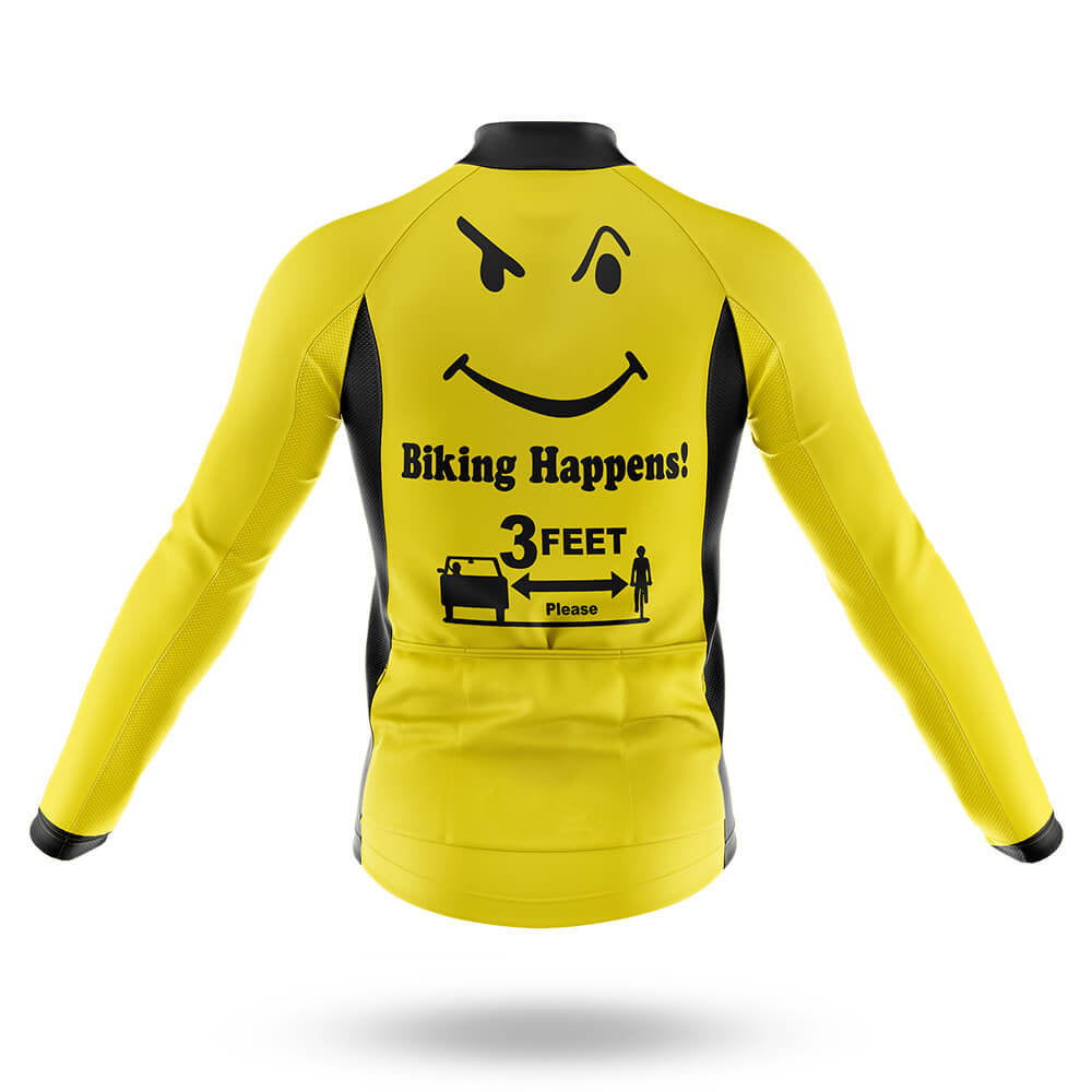 Men's Short Sleeve Cycling Kit Biking Happens | RSSC Performance Cycling Apparel View 6