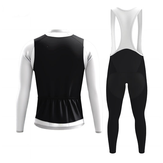 Elegant Thug Black Men's Long Sleeve Cycling Kit