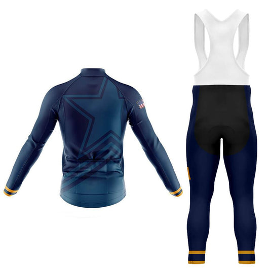 USA Navy Langarm-Radsport-Set für Herren