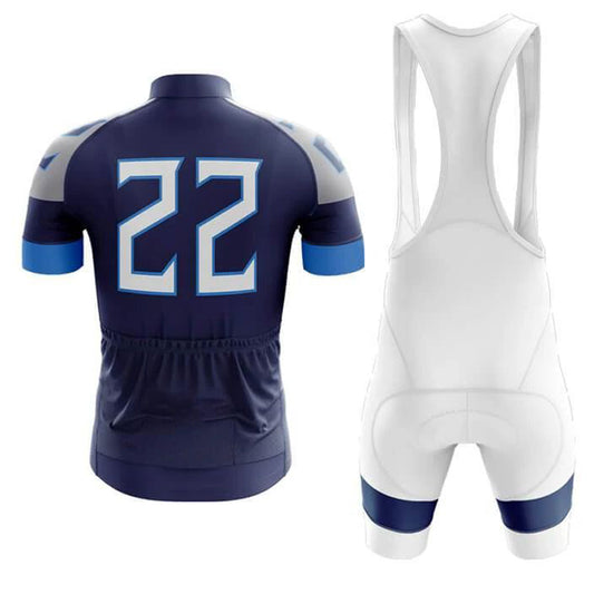 Men's Short Sleeve Cycling Jersey Football | RSSC Premium Cycling Kit Back View