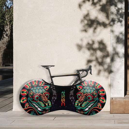 Mexican Quetzalcoatl Bicycle Wheels Cover