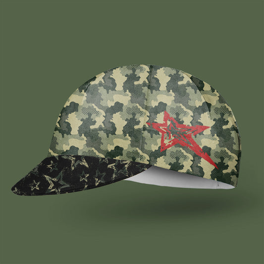 Camouflage Stars Cycling Cap