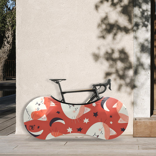 Yellow Kitten Bicycle Wheels Cover