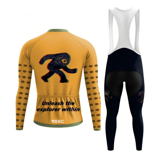 Glitched Gaze Men's Long Sleeve Cycling Kit